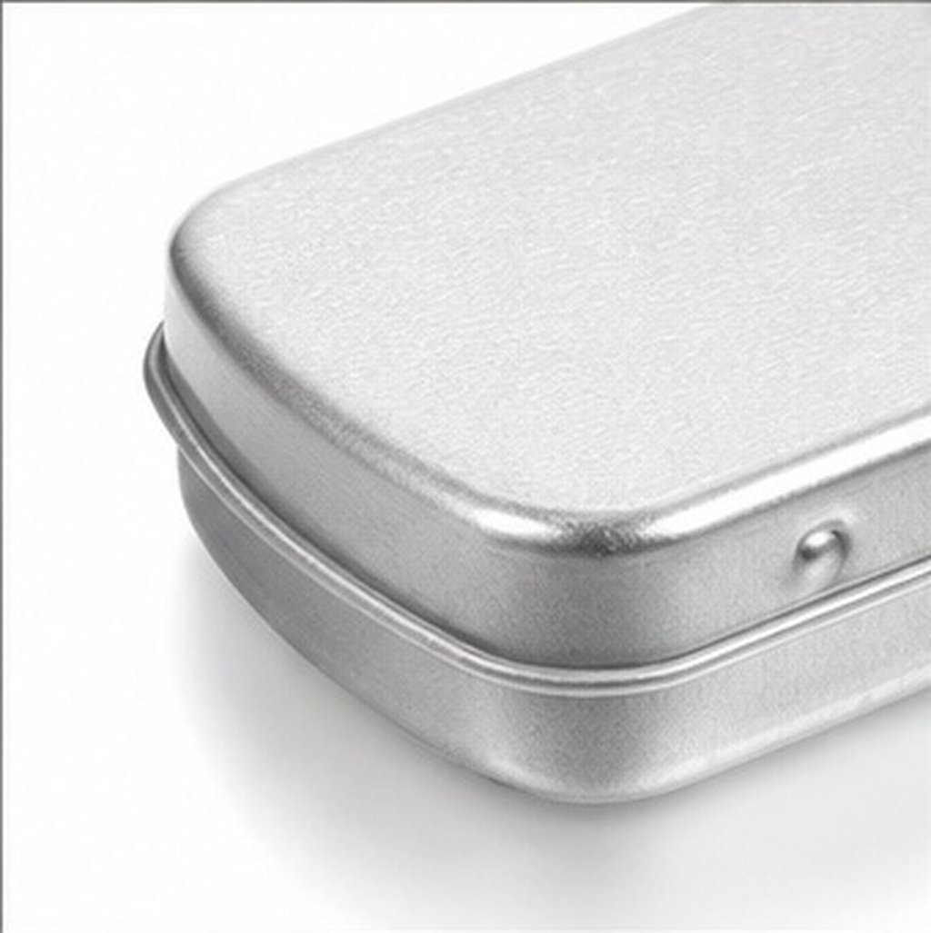 Tin Container Lid - 5 pezzi: scatola portatile in metallo,