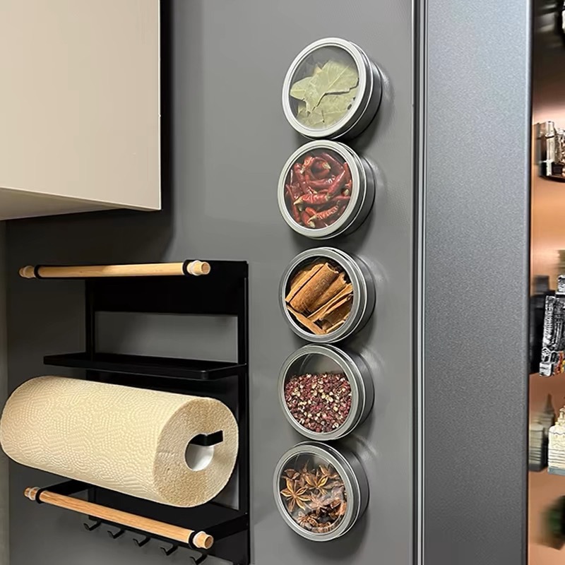 Tin Container Lid - Barattoli per spezie con chiusura magnetica