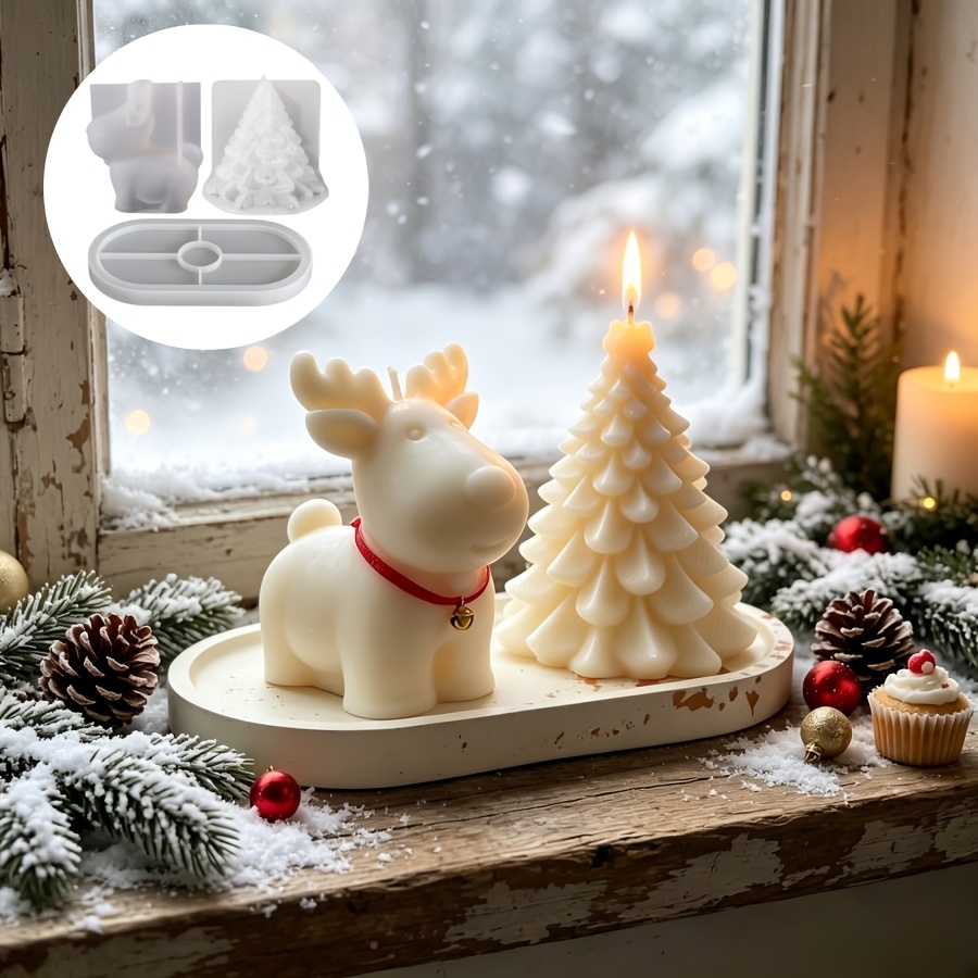 Candle Making Kits - Set di 3 Stampi in Silicone