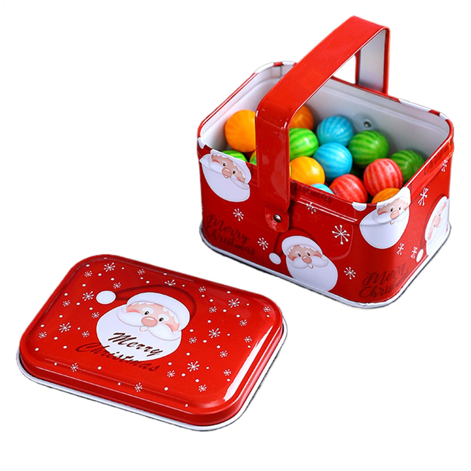 Tin Container Lid - Scatole in metallo per biscotti natalizi,